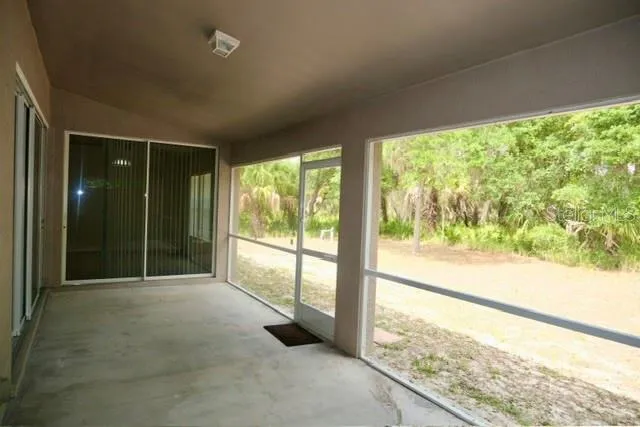 Screened lanai