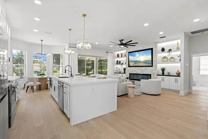 Family Room/Open Kitchen and Dining