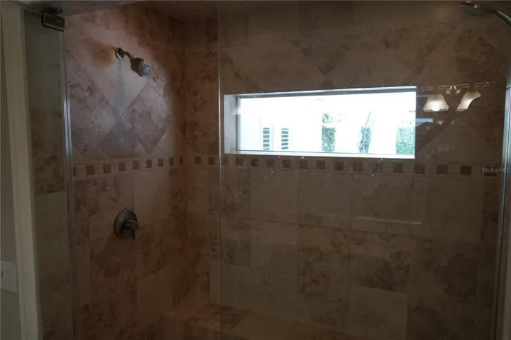Primary walk-in shower