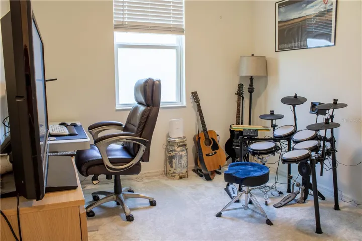 Bedroom 4 is currently an office / music room