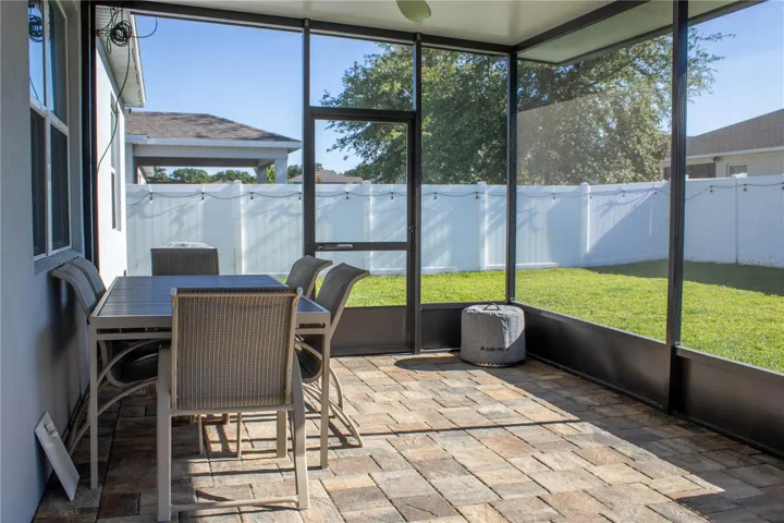 Gorgeous paver flooring
