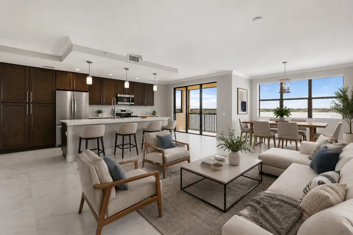 Virtually Staged Living Room