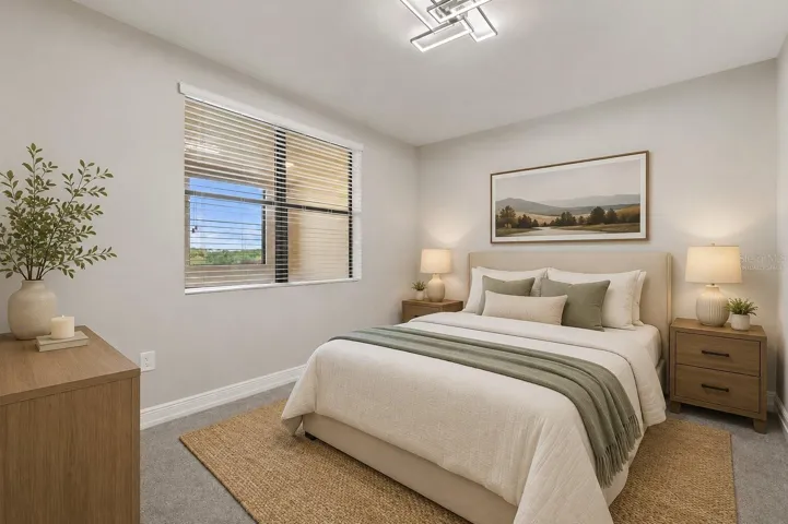 Virtually Staged Guest Bedroom