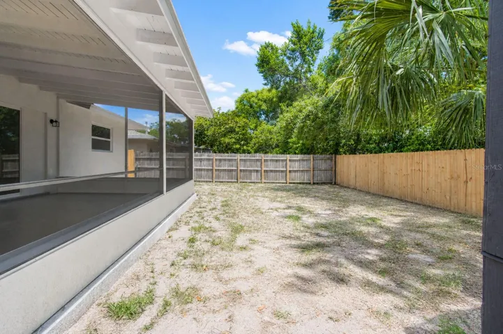 Private backyard