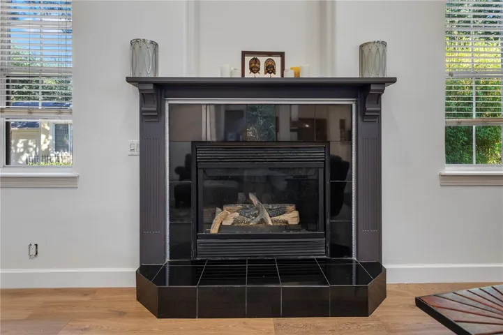 Family room fireplace