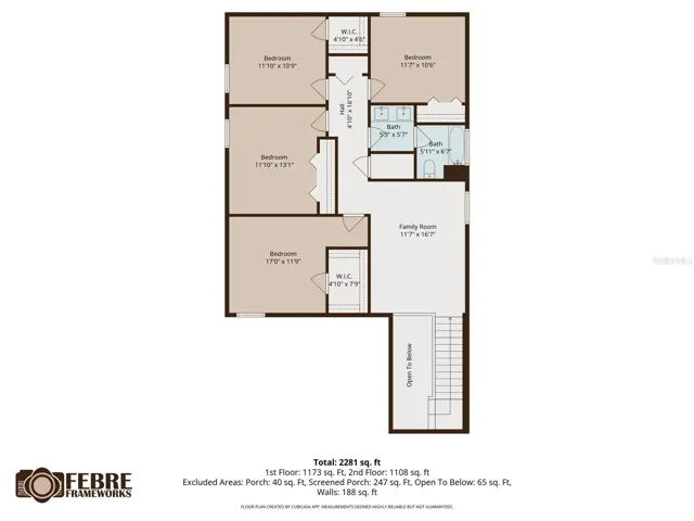 Floor Plan Second Floor