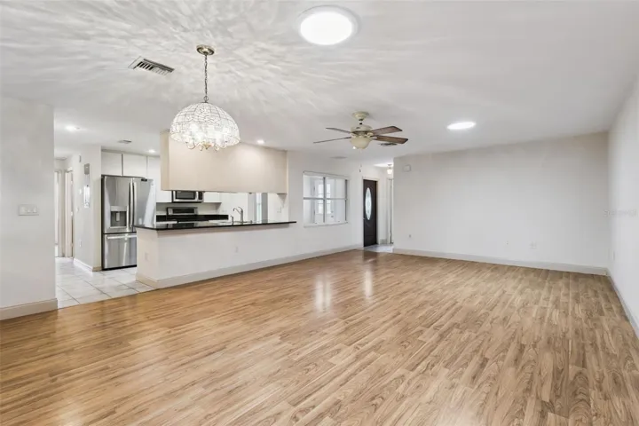 Spacious living area with easy-flow layout