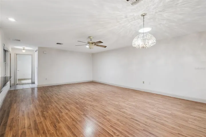 Dining area connected to the main living space