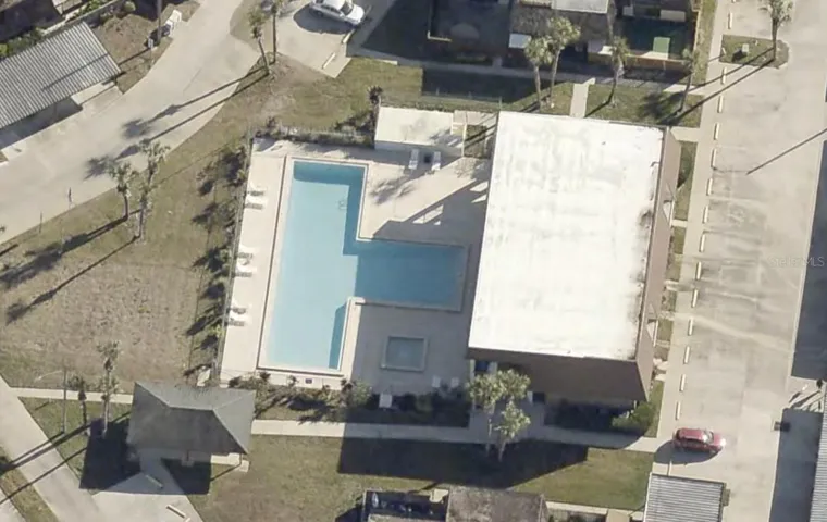 Community pool for relaxing and socializing