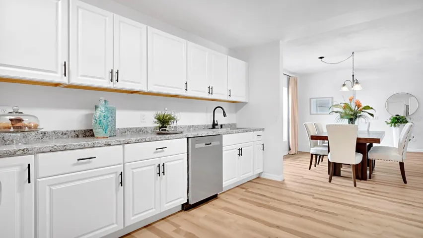 Renovated Chef’s Kitchen with Modern White Cabinetry
