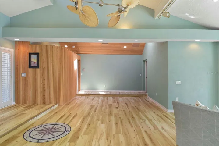 Living Room facing North to the Bedroom Wing