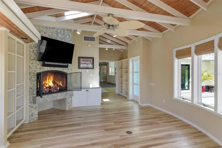 Florida Room with both Pool and Intracoastal Views