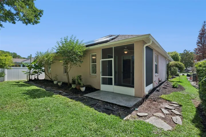 Nice backyard with no rear neighbors