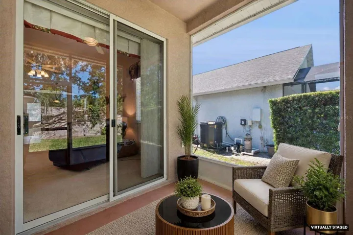 Lovely covered and screened in porch