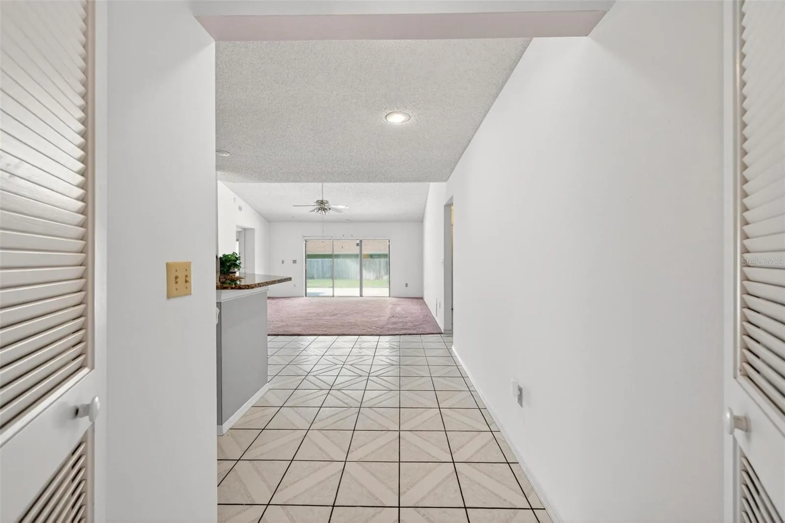Kitchen and Family Room from Foyer