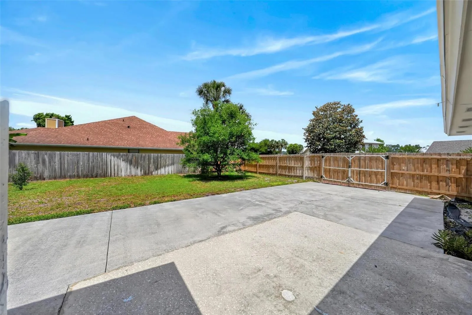 Fenced Backyard