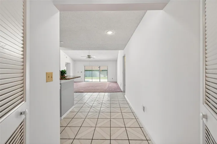 Kitchen and Family Room from Foyer