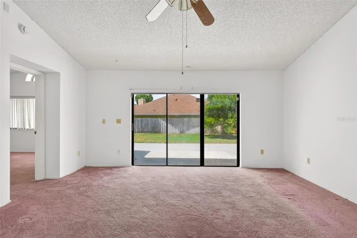 Family Room with view of backyard