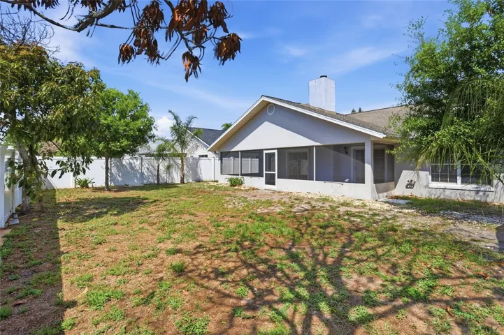 Fenced in Backyard