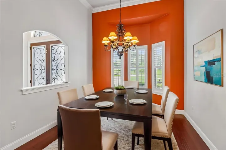 VIRTUALLY STAGED FORMAL DINING ROOM