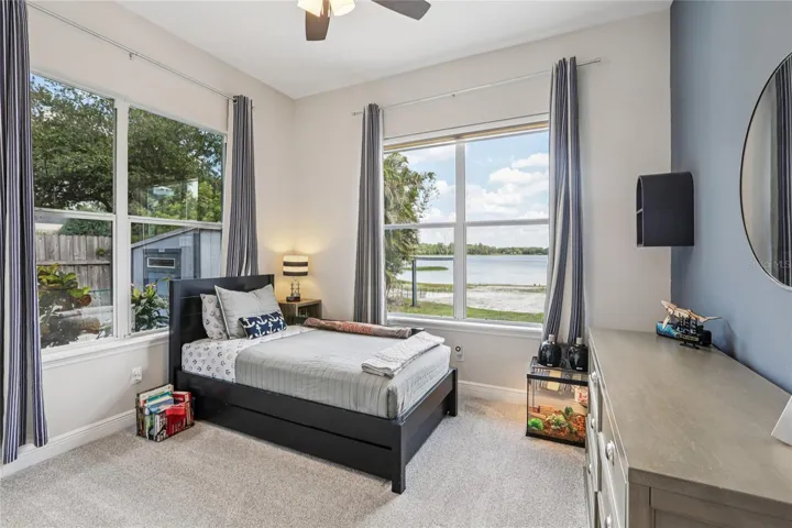 Bedroom 3 with Lake Views