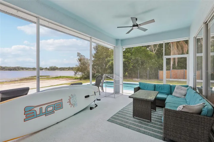 Enjoy Sunrise on the Screened Patio