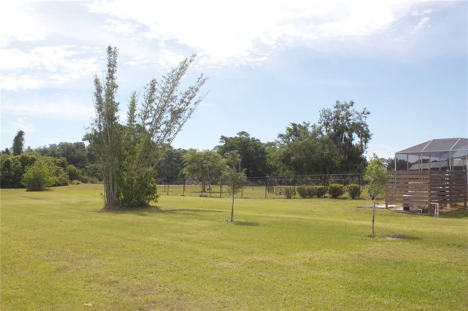 North side of property