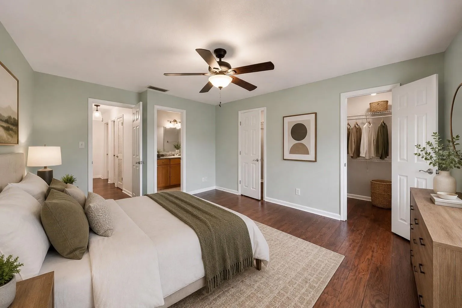 Virtually Staged First Bedroom
