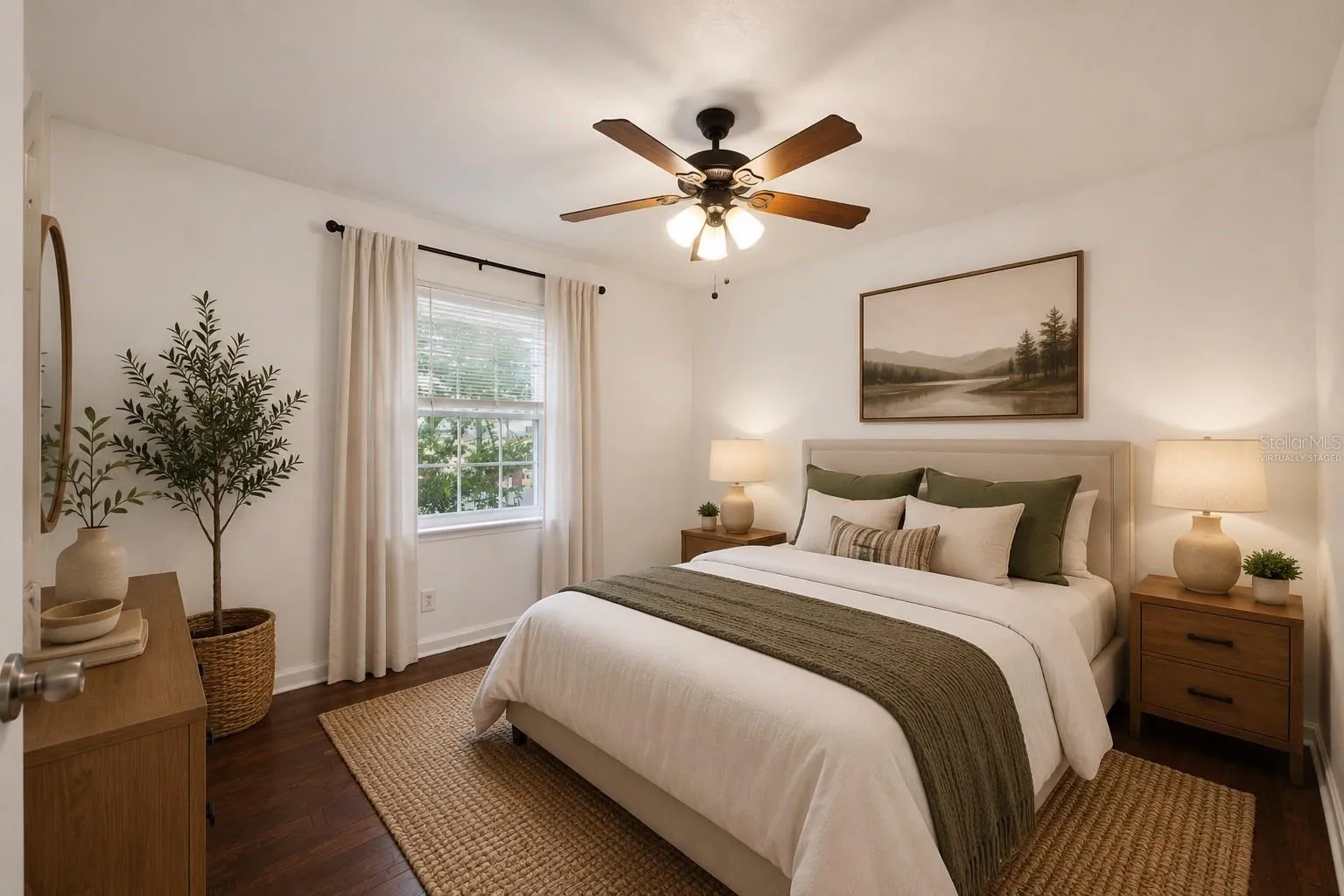 Virtually Staged Second Bedroom