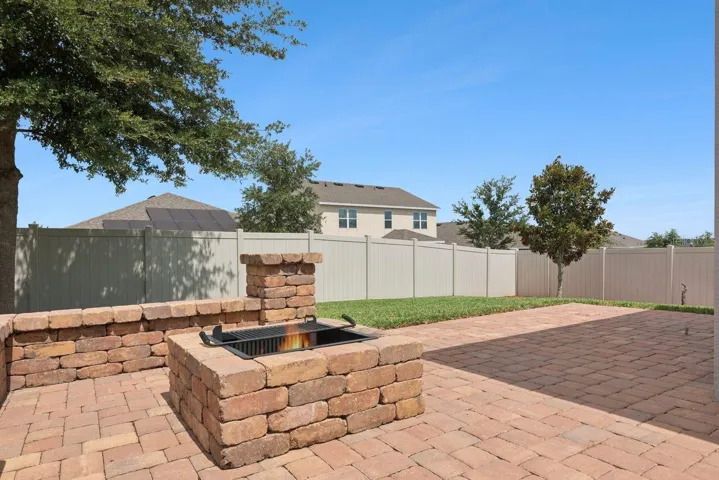Outdoor Fire Pit and Extended Pavers