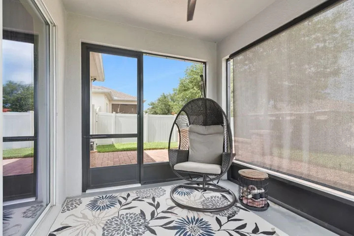 Screened-In Patio with Privacy Shade
