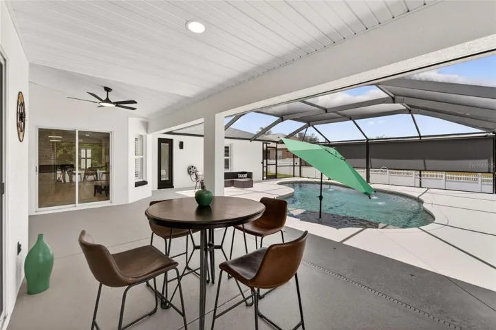 Covered area for entertaining