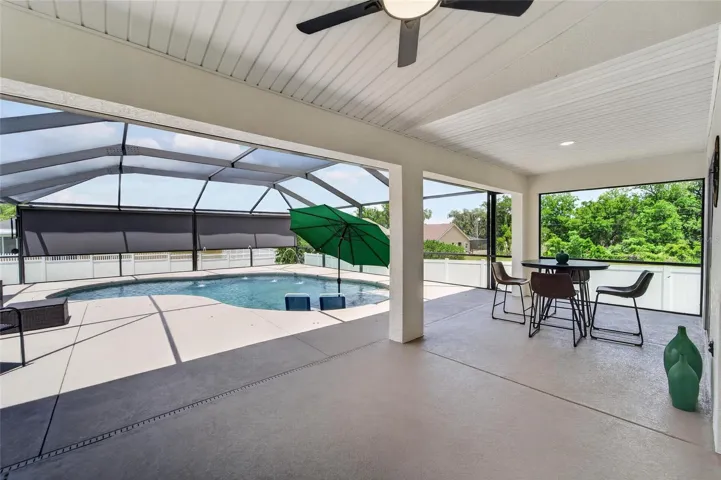 Covered area for entertaining