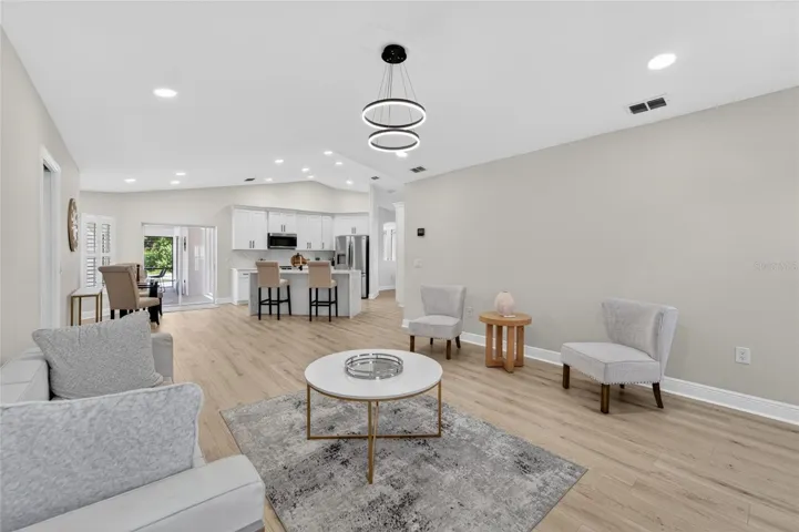 Family Room View of kitchen