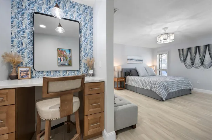 Built in Vanity in Primary Bedroom