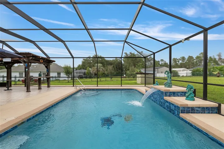 Pool - Screened Enclosed with Waterfall