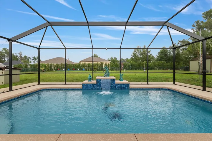 Pool - Screened Enclosed with Waterfall