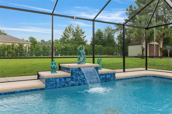 Pool - Screened Enclosed with Waterfall
