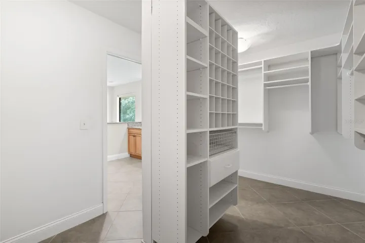 Primary closet