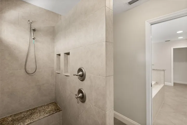 Primary walk in shower