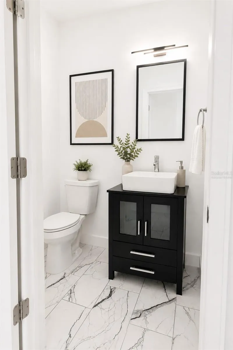 1/2 BATH -Virtually Staged