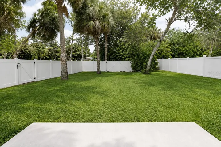 HUGE BACKYARD Seller can ADD Fence Both back &amp; Sides. The Right is Completed. Virtually Staged