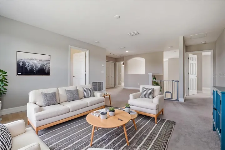 Virtually Staged Upstairs Loft