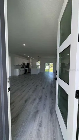 Front entry with electronic door locker