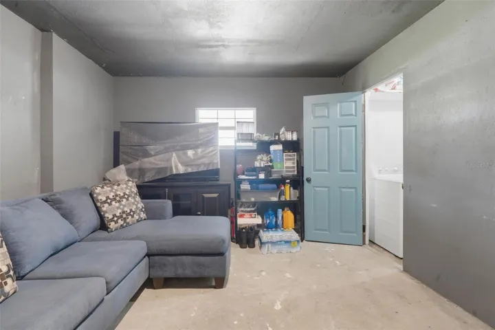 enclosed carport storage/laundy