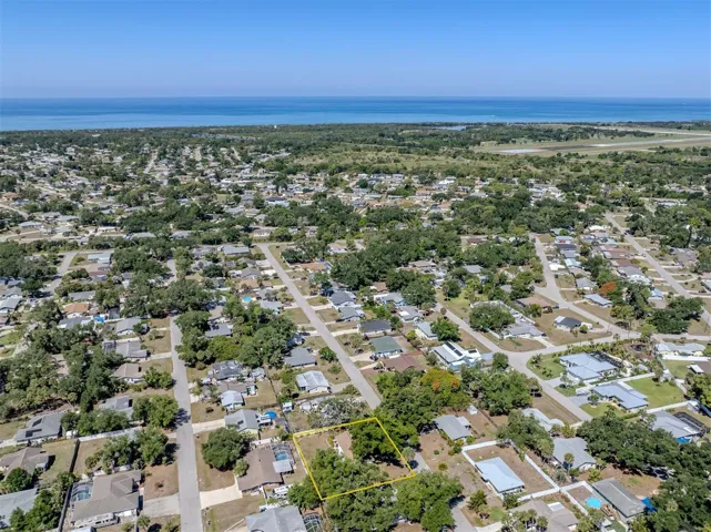 Drone shot close to the beach but not in a flood zone