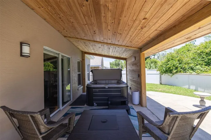 Covered Hot Tub Oasis