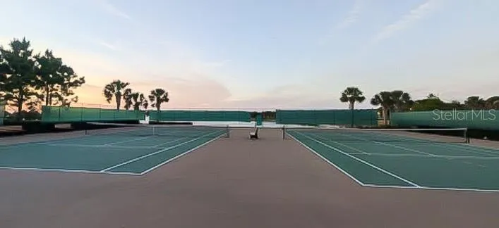 Community tennis courts