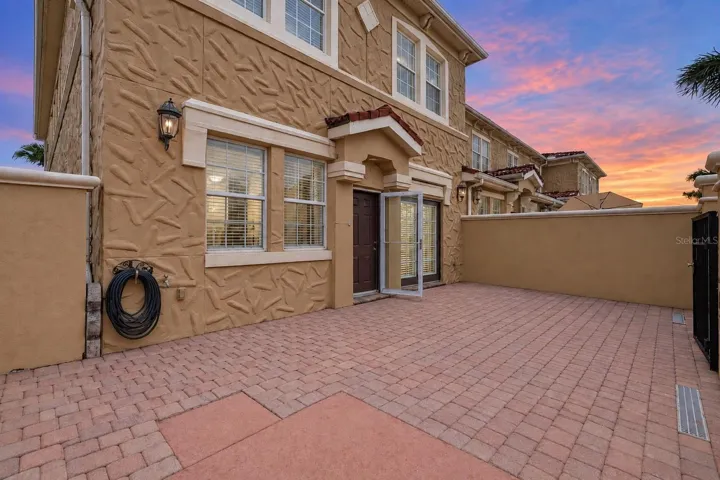 Corner unit townhome with fenced in patio.