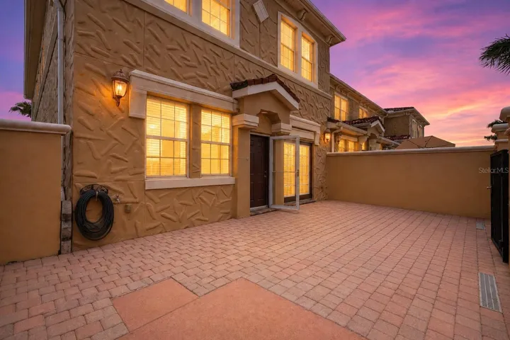 Corner unit townhome with fenced in patio.